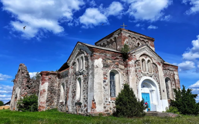 Руины церкви Всех Святых в г.п. Бегомль