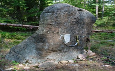 Стёп-камень в городском посёлке Бегомль