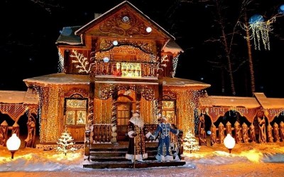 Резиденция белорусского Деда Мороза в НП «Беловежская пуща»