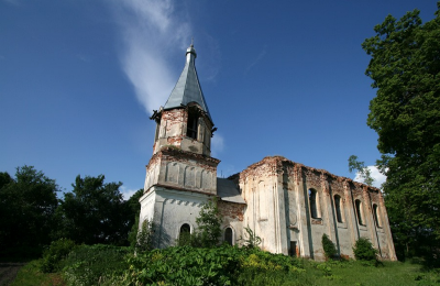 Руины Благовещенской церкви в д. Друя